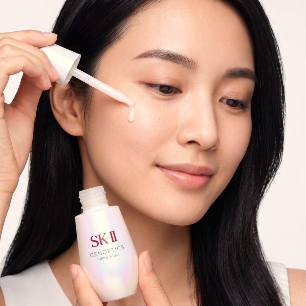 SK-II GenOptics InfinitAura Brightening Serum, Japanese serums