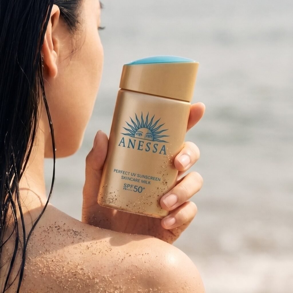 Anessa Perfect UV Skincare Milk, Japanese sunscreens