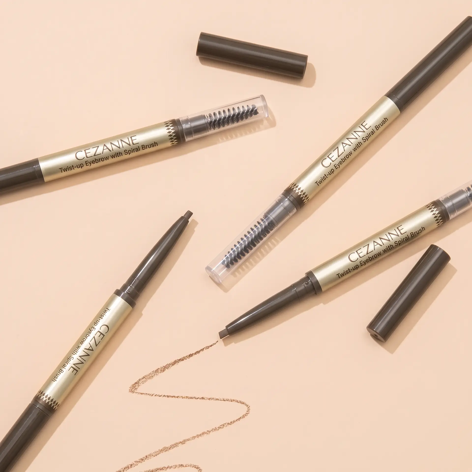 Cezanne Twist-Up Eyebrow Pencil, Japanese eyebrow makeup
